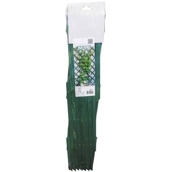 Tuinlatwerken 2 st 50x150 cm hout groen