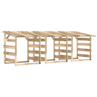 Pergola&#039;s met dak 3 st 100x90x100 cm ge&iuml;mpregneerd grenenhout