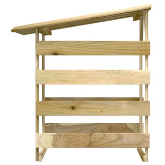 Pergola&#039;s met dak 6 st 100x90x100 cm ge&iuml;mpregneerd grenenhout