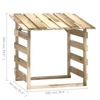 Pergola&#039;s met dak 6 st 100x90x100 cm ge&iuml;mpregneerd grenenhout