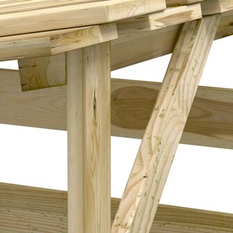 Pergola&#039;s met dak 3 st 100x90x200 cm ge&iuml;mpregneerd grenenhout