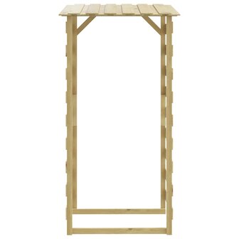 Pergola&#039;s met dak 6 st 100x90x200 cm ge&iuml;mpregneerd grenenhout