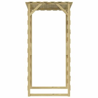 Pergola&#039;s met dak 6 st 100x90x200 cm ge&iuml;mpregneerd grenenhout