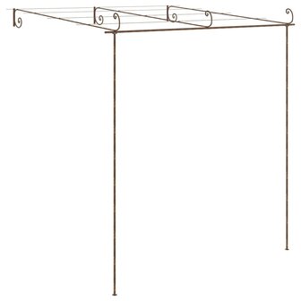 Tuinpergola 3x3x2,5 m ijzer antiekbruin