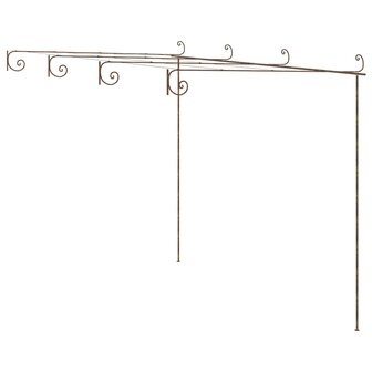 Tuinpergola 4x3x2,5 m ijzer antiekbruin