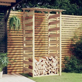 Pergola met dak 100x90x200 cm ge&iuml;mpregneerd grenenhout