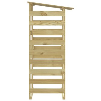 Pergola met dak 100x90x200 cm ge&iuml;mpregneerd grenenhout