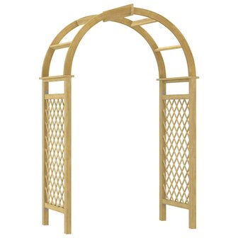 Boog met latwerk 141x97x243 cm ge&iuml;mpregneerd massief grenenhout