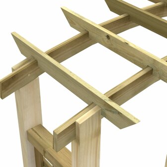 Tuinboog 110x60x210 cm ge&iuml;mpregneerd massief grenenhout