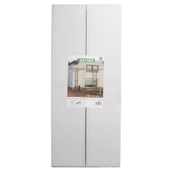 Tuinboog 114x66x232 cm metaal zwart