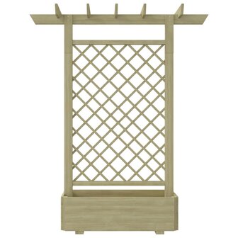 Pergola plantenbak 162x56x204 cm hout