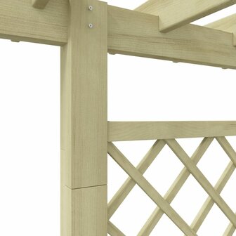 Pergola plantenbak 162x56x204 cm hout