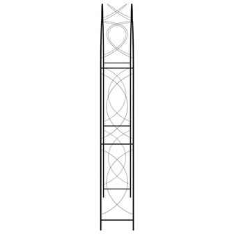 Tuinboog 150x34x240 cm ijzer zwart