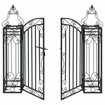 Poort decoratief 122x20,5x100 cm smeedijzer