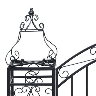 Poort decoratief 122x20,5x100 cm smeedijzer