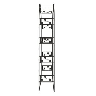 Tuinboog 116x45x240 cm staal zwart