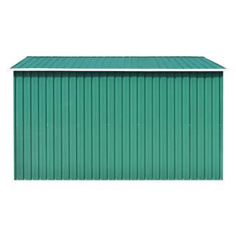 Tuinschuur 257x298x178 cm metaal groen