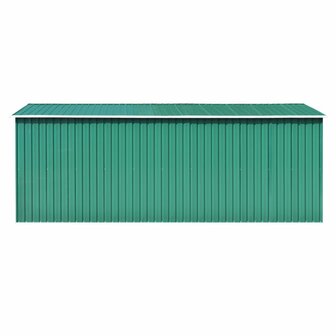 Tuinschuur 257x489x181 cm metaal groen