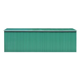 Tuinschuur 257x580x181 cm metaal groen