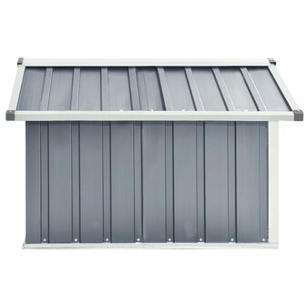 Overkapping voor robotmaaier 92x97x63 cm staal grijs