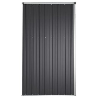 Tuinschuur 225x89x161 cm gegalvaniseerd staal antracietkleurig
