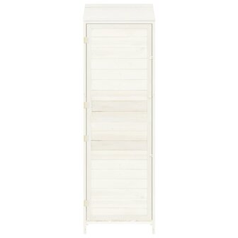 Tuinschuur 55x52x174,5 cm massief vurenhout wit