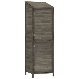 Tuinschuur 55x52x174,5 cm massief vurenhout antracietkleurig