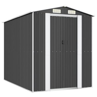 Tuinschuur 192x274x223 cm gegalvaniseerd staal antracietkleurig