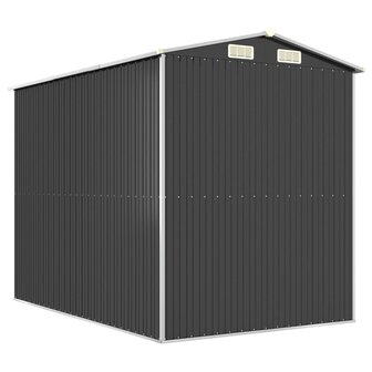 Tuinschuur 192x274x223 cm gegalvaniseerd staal antracietkleurig