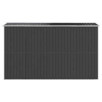 Tuinschuur 192x357x223 cm gegalvaniseerd staal antracietkleurig