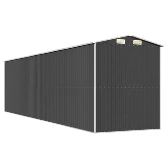 Tuinschuur 192x772x223 cm gegalvaniseerd staal antracietkleurig