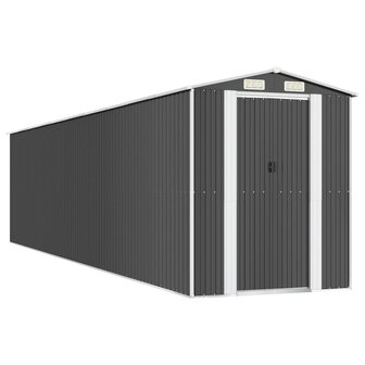 Tuinschuur 192x855x223 cm gegalvaniseerd staal antracietkleurig
