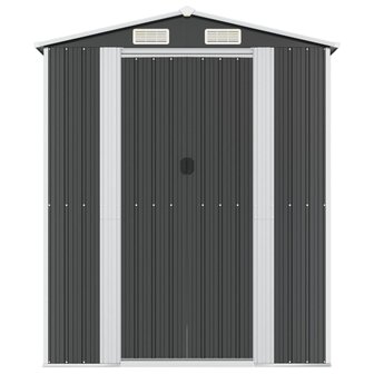 Tuinschuur 192x938x223 cm gegalvaniseerd staal antracietkleurig