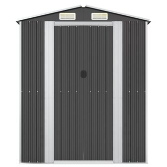 Tuinschuur 192x108x223 cm gegalvaniseerd staal antracietkleurig