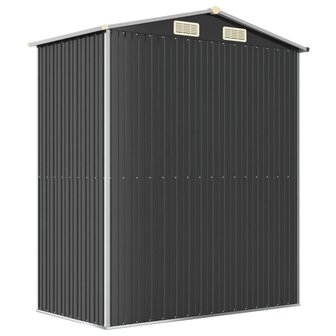 Tuinschuur 192x108x223 cm gegalvaniseerd staal antracietkleurig