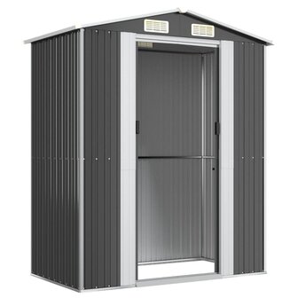 Tuinschuur 192x108x223 cm gegalvaniseerd staal antracietkleurig