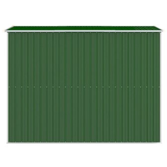 Tuinschuur 192x274x223 cm gegalvaniseerd staal groen
