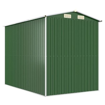 Tuinschuur 192x274x223 cm gegalvaniseerd staal groen