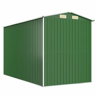 Tuinschuur 192x357x223 cm gegalvaniseerd staal groen