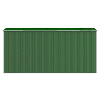 Tuinschuur 192x440x223 cm gegalvaniseerd staal groen