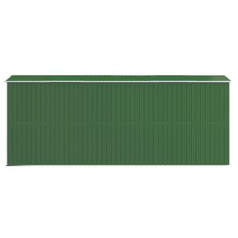 Tuinschuur 192x523x223 cm gegalvaniseerd staal groen