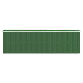Tuinschuur 192x606x223 cm gegalvaniseerd staal groen