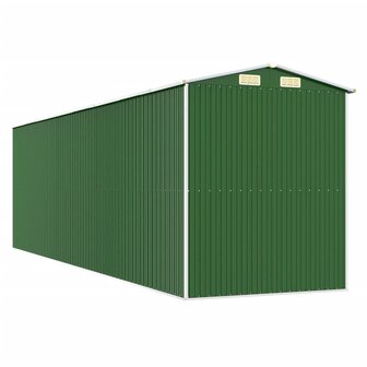 Tuinschuur 192x689x223 cm gegalvaniseerd staal groen