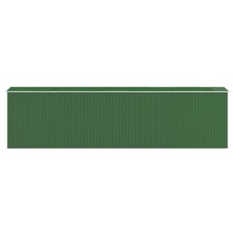 Tuinschuur 192x772x223 cm gegalvaniseerd staal groen