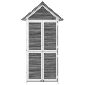 Tuinschuur 89x52,5x175 cm massief grenenhout grijs