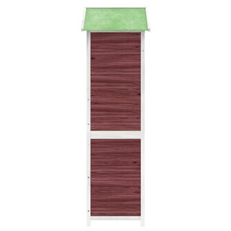Tuinschuur 120x53,5x170 cm massief grenenhout mokkakleurig