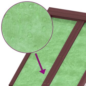 2-delige Tuinschuurset massief grenenhout mokkakleurig