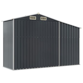 Tuinschuur 277x93x179 cm gegalvaniseerd staal antracietkleur