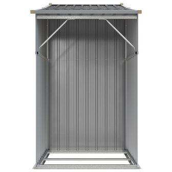 Tuinschuur 277x93x179 cm gegalvaniseerd staal grijs