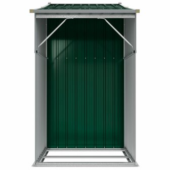 Tuinschuur 277x93x179 cm gegalvaniseerd staal groen